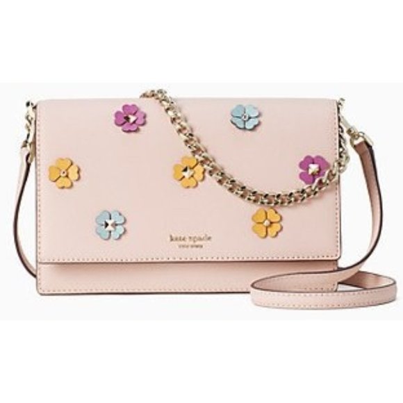 Kate SpadeCameron Spade Flower Applique Crossbody. - Picture 1 of 8